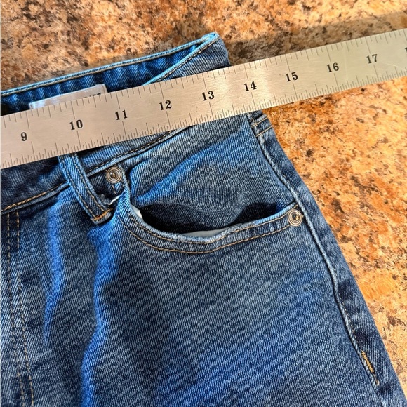 BCBGeneration Blue Flare Wide Leg Jeans Size 7/28 High Rise - Picture 7 of 14